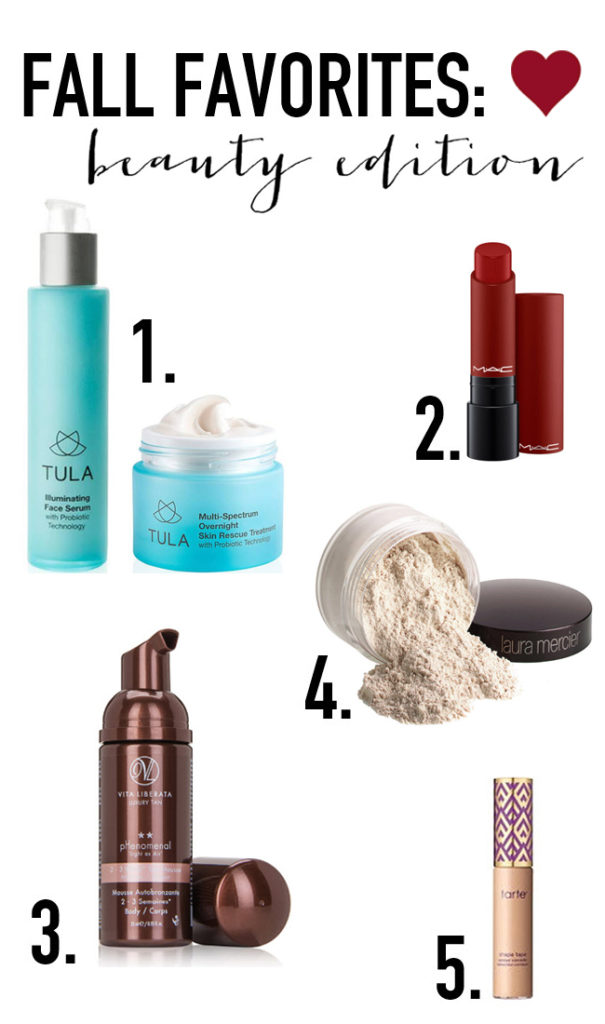 Fall Favorites: Beauty Edition