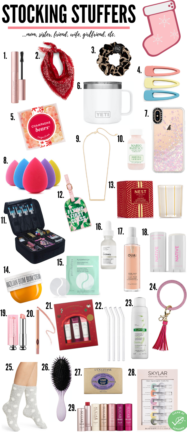 HOLIDAY GIFT GUIDE: STOCKING STUFFERS FOR HER